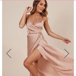 Showpo The Countess Dress In Mocha